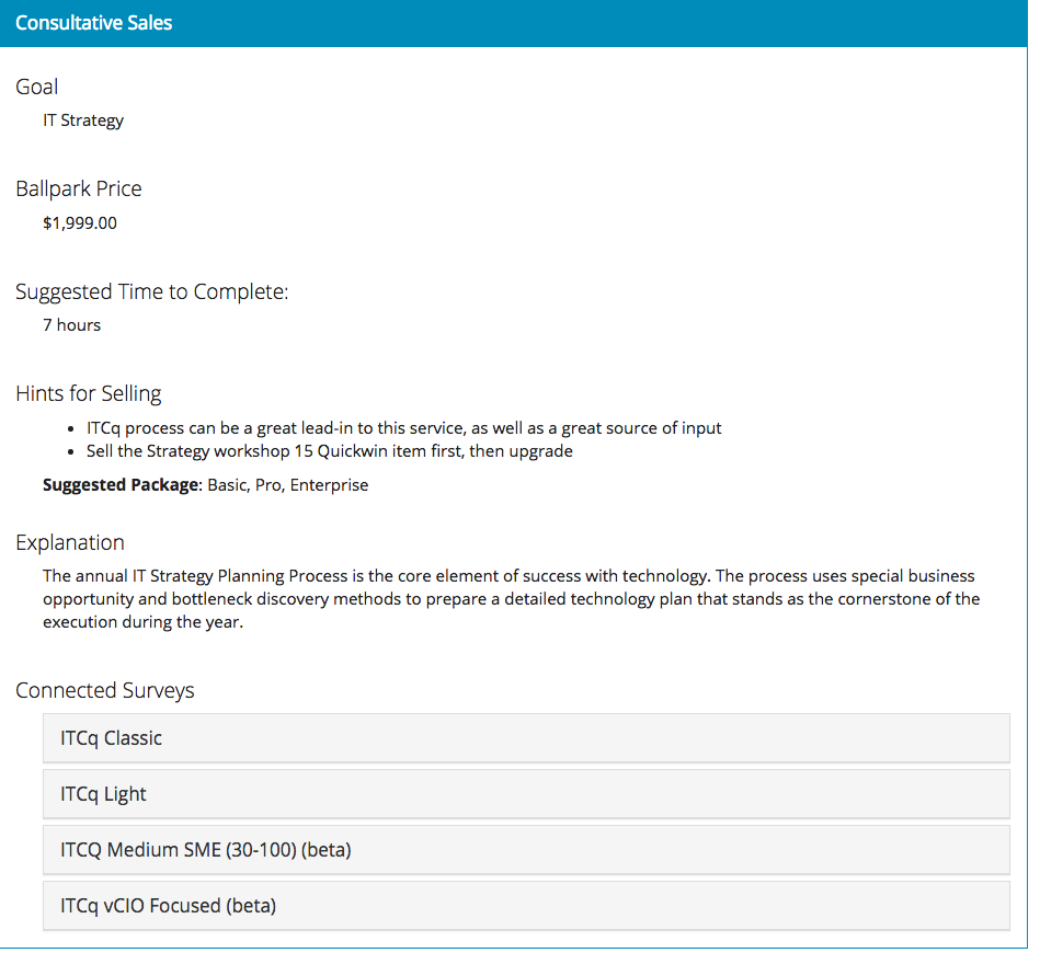 MSP Consultative Sales